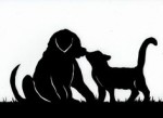 puppy_kitten silhouette